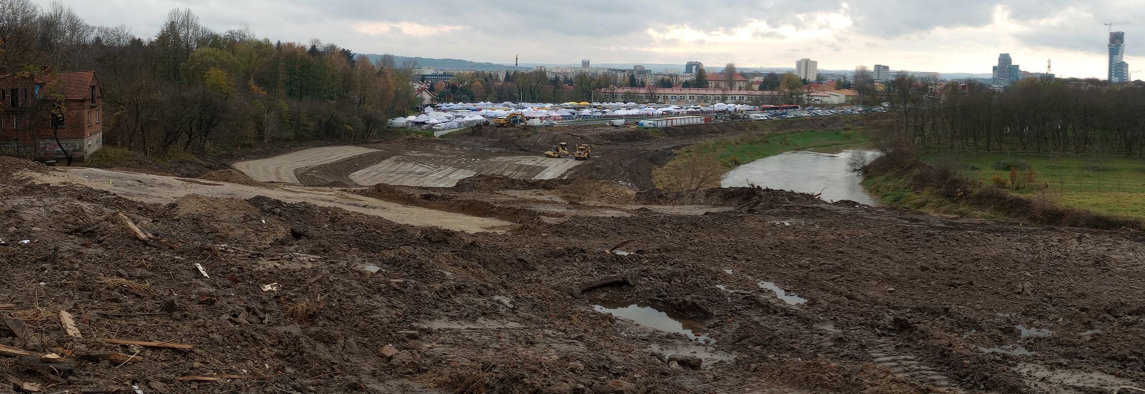 Wisłokostrada, widok na południe